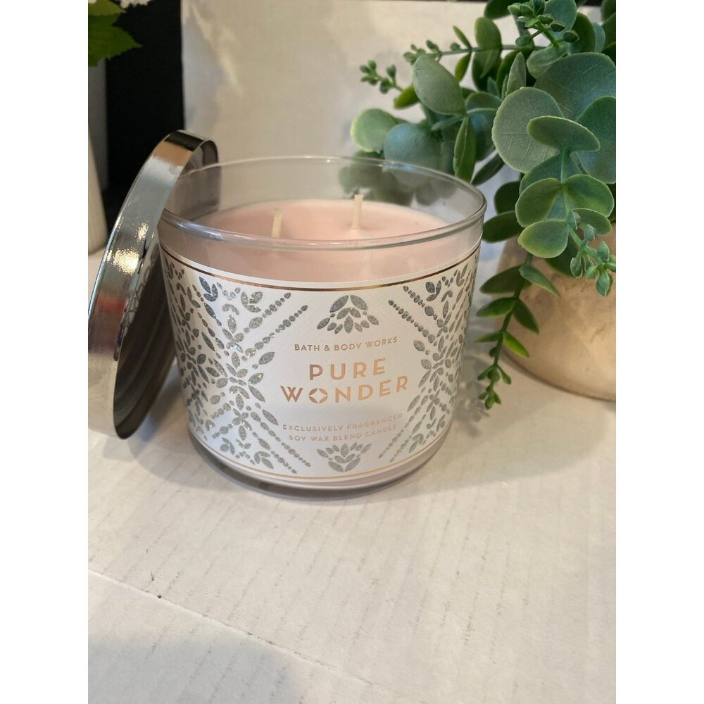 Bath & Body Works “Pure Wonder” NEW 3 Wick Candle